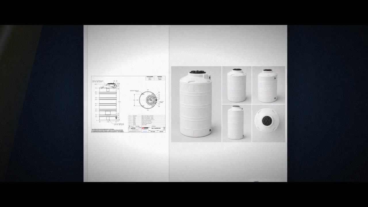 Snyder Industries 750 Gallon Plastic Vertical Chemical Storage Tank in video