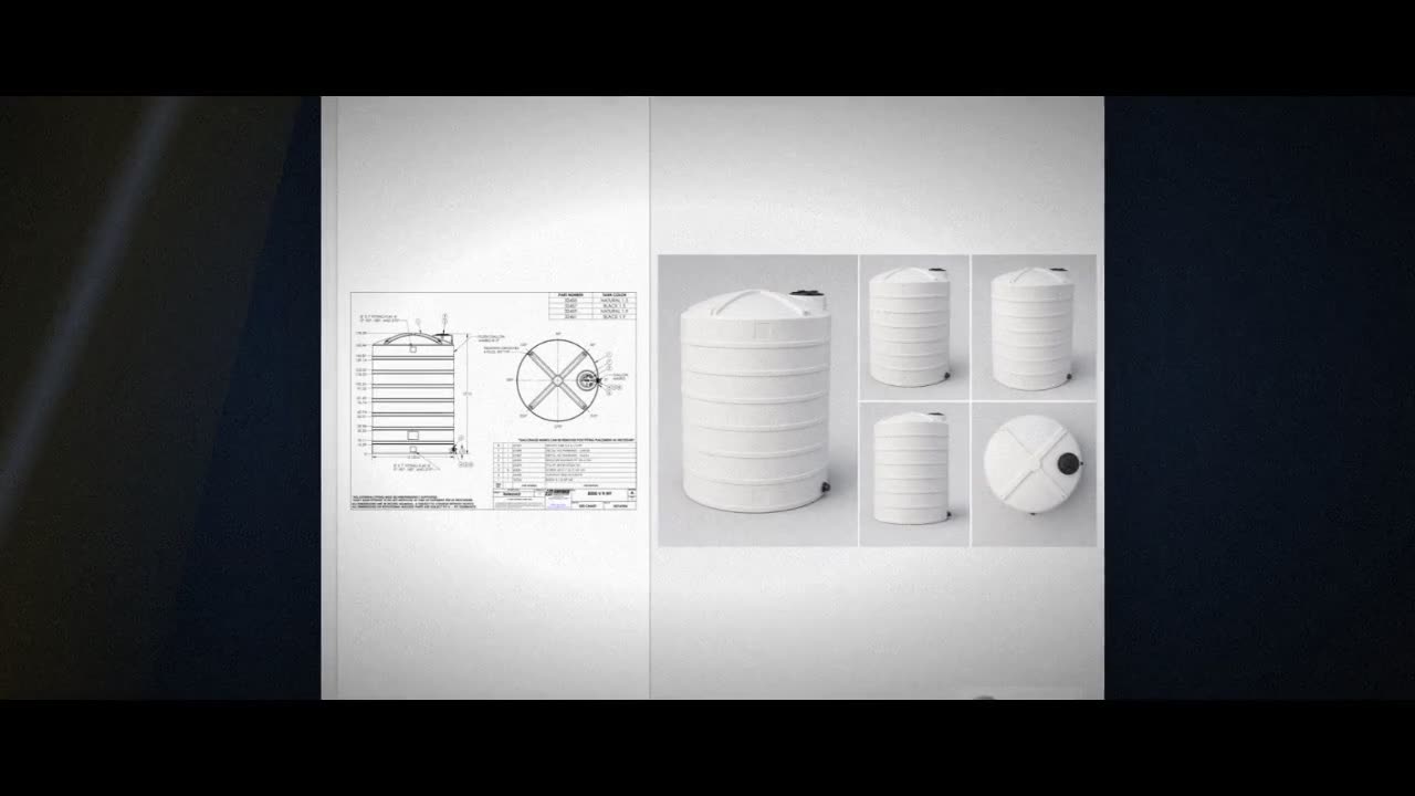 Snyder Industries 8000 Gallon HDPE Vertical Liquid Storage Tank in Whi video