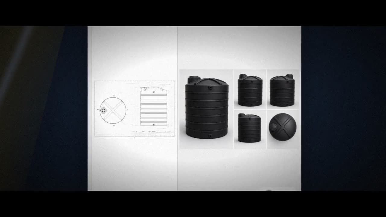 Snyder Industries 8000 Gallon Plastic Vertical Water Storage Tank in B video