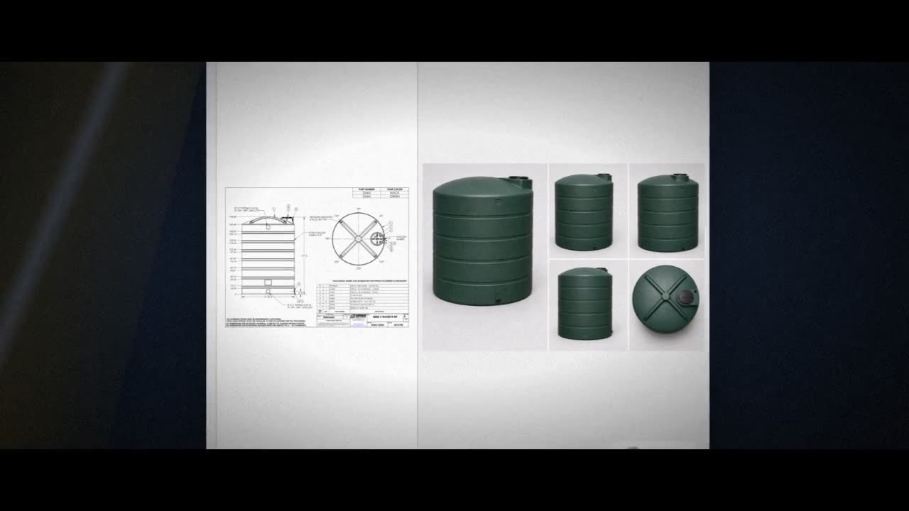 Snyder Industries 8000 Gallon Vertical Water Storage Tank in Green video