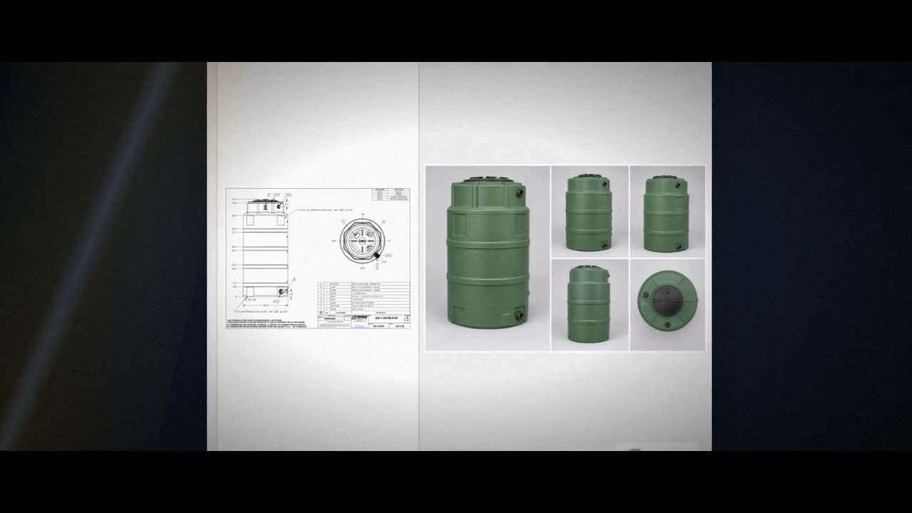 Snyder Industries 300 Gallon Plastic Vertical Water Storage Tank in Gr video