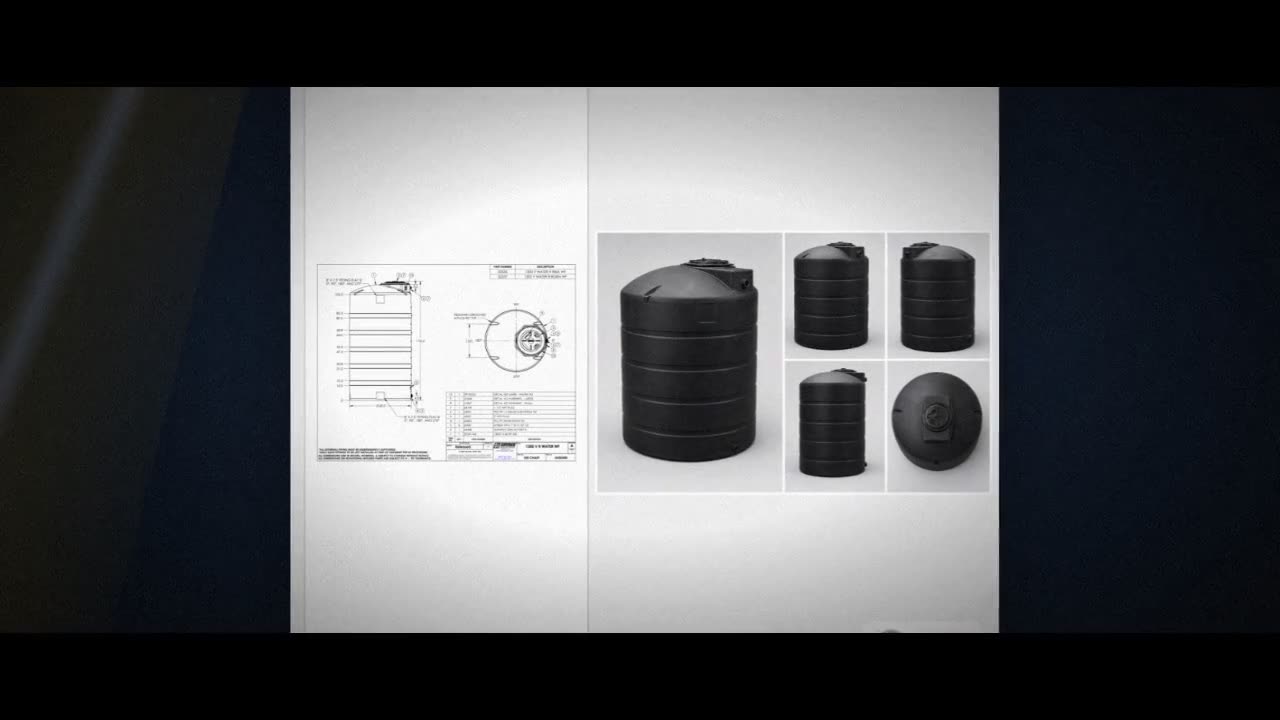 Snyder Industries 1300 Gallon Plastic Vertical Water Storage Tank in B video