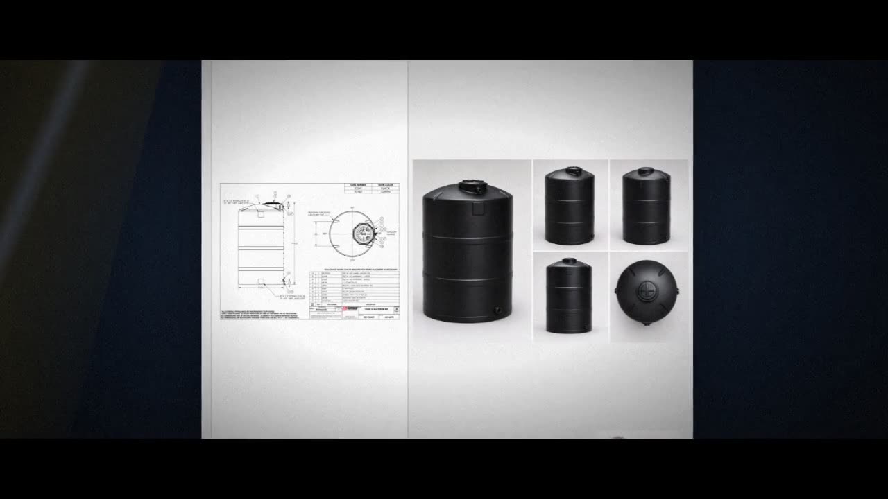 Snyder Industries 1500 Gallon Plastic Vertical Water Storage Tank in B video