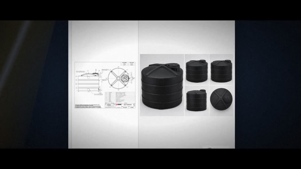 Snyder Industries 1600 Gallon Plastic Vertical Water Storage Tank in B video