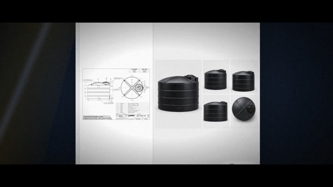 Snyder Industries 2000 Gallon Plastic Vertical Water Storage Tank in B video