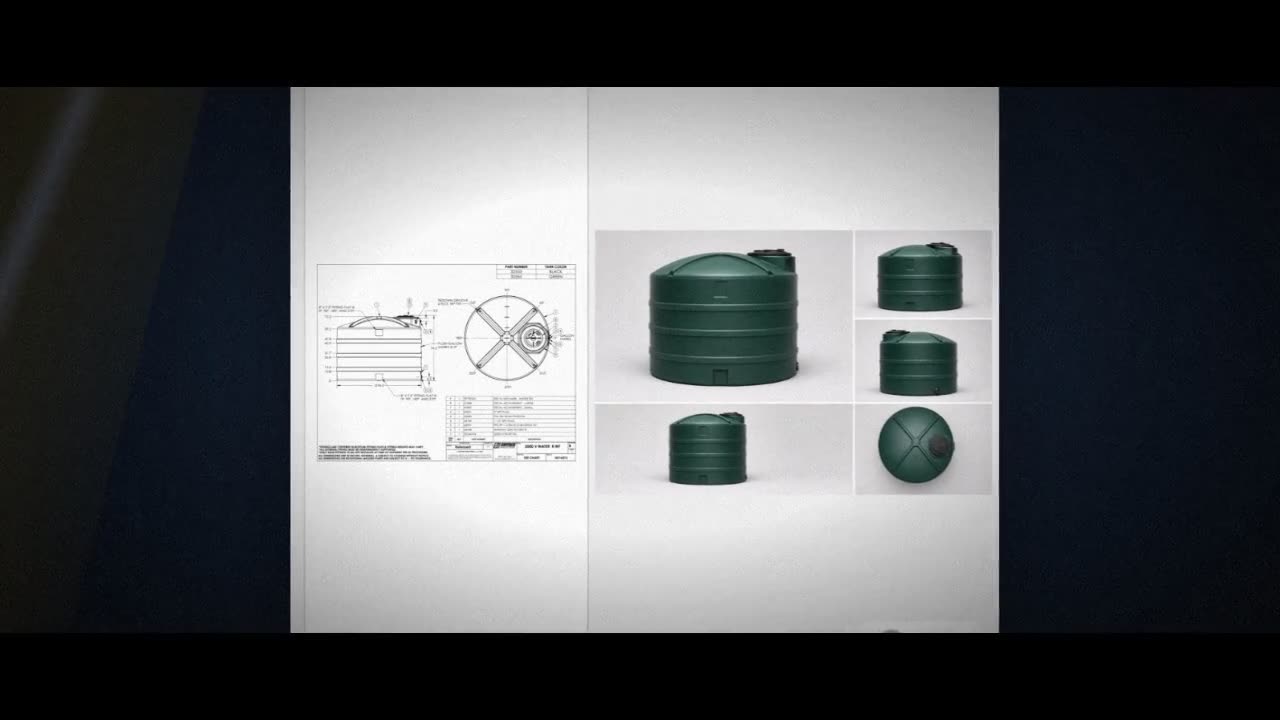Snyder Industries 2000 Gallon Plastic Vertical Water Storage Tank in G video