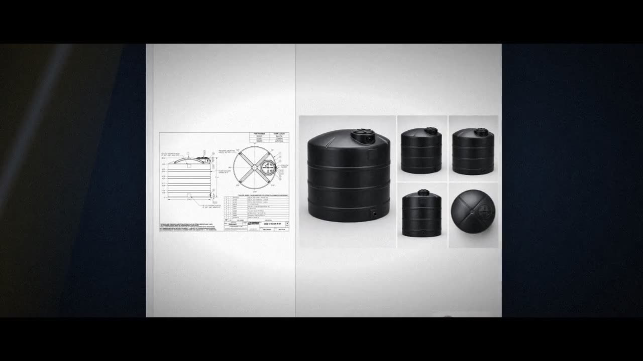 Snyder Industries 2500 Gallon Plastic Vertical Water Storage Tank in B video