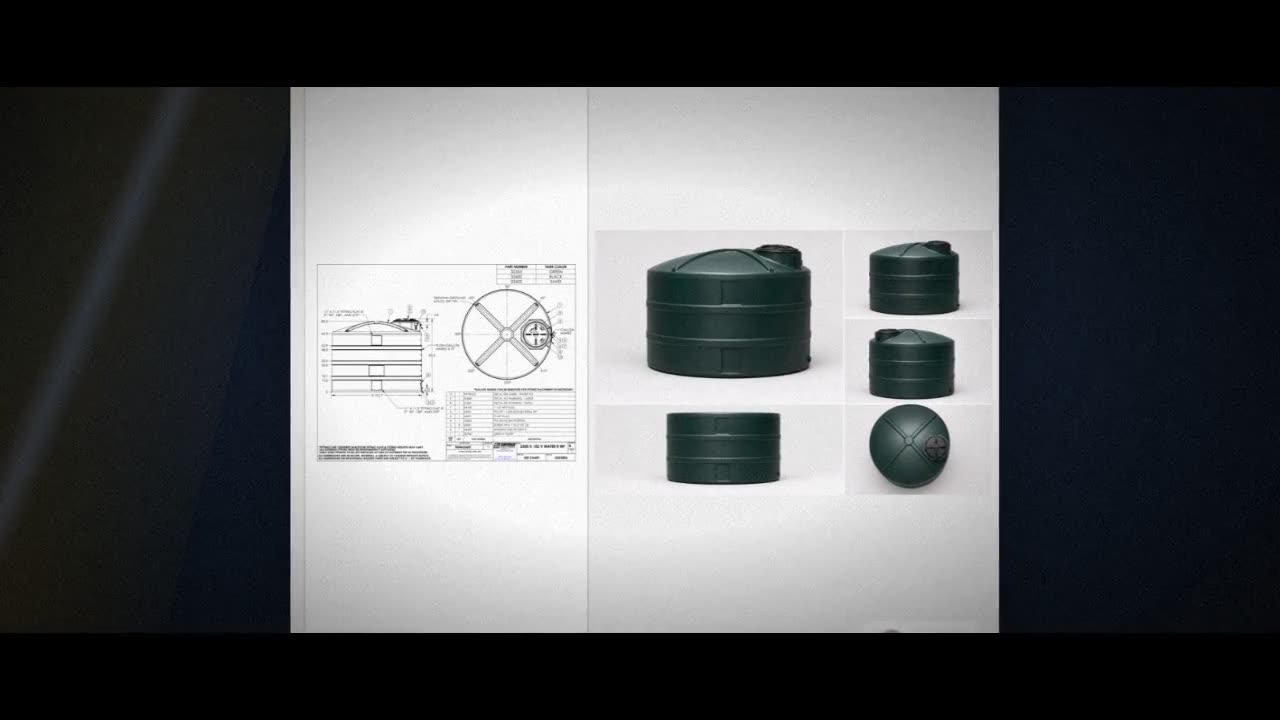 Snyder Industries 2500 Gallon Plastic Vertical Water Storage Tank in G video