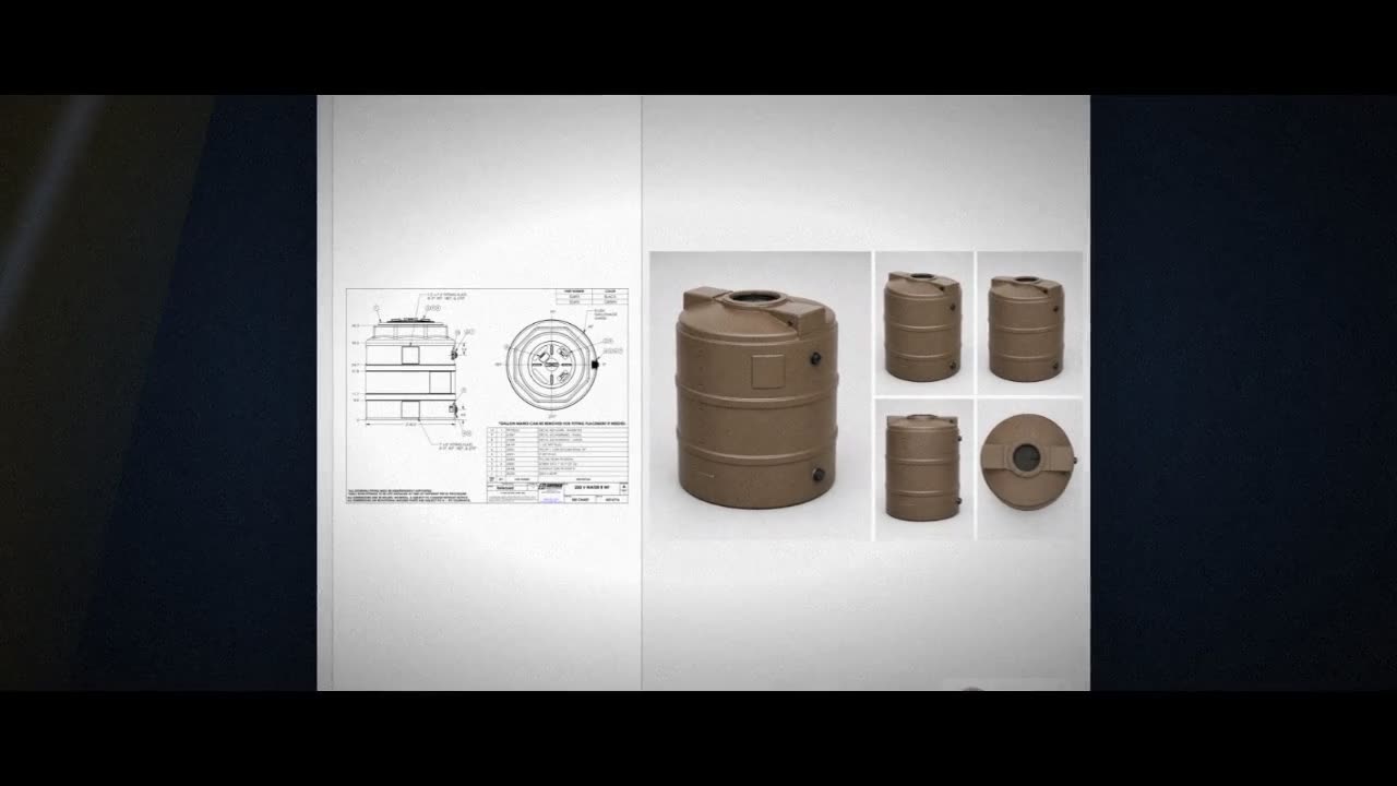 Snyder Industries 200 Gallon Plastic Vertical Water Storage Tank in Mo video
