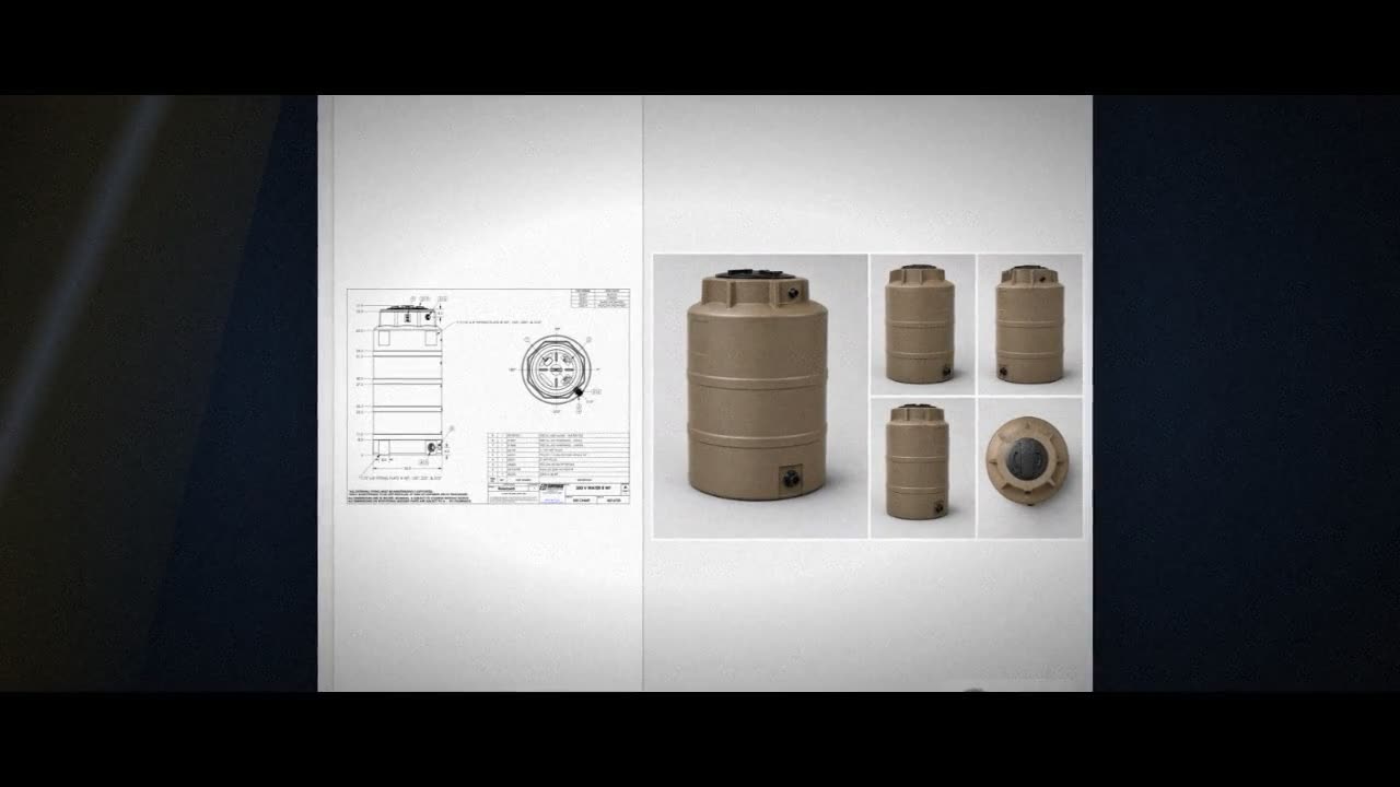Snyder Industries 300 Gallon Plastic Vertical Water Storage Tank in Mo video