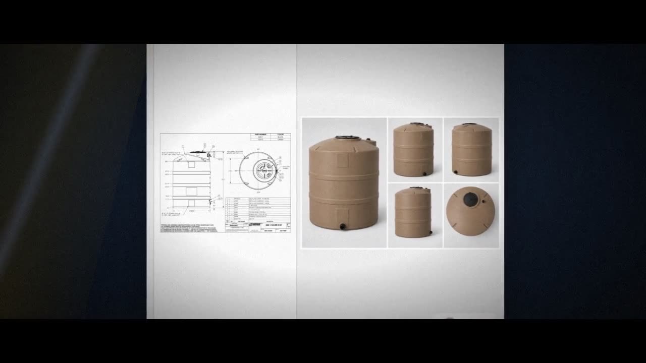 Snyder Industries 500 Gallon Plastic Vertical Water Storage Tank in Mo video