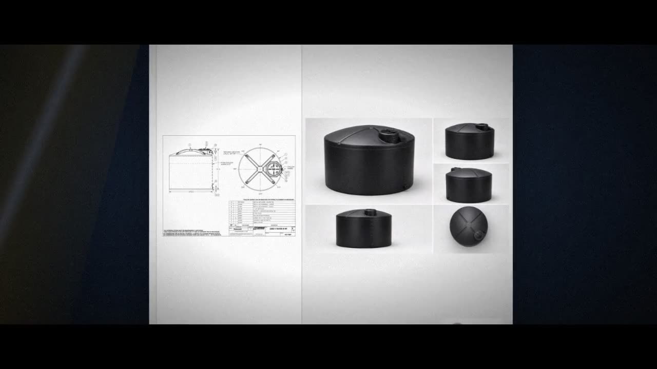 Snyder Industries 2500 Gallon Plastic Vertical Water Storage Tank in B video