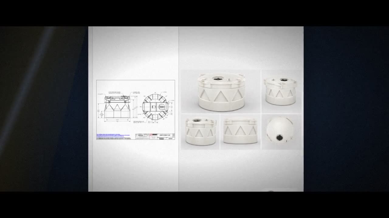 550 Gallon Double Wall Storage Tank XLPE 1.9 SG Natural White video