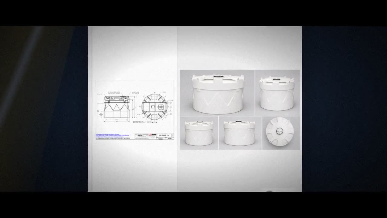 Snyder Industries 550 Gallon Plastic Vertical Double Wall Liquid Chemi video