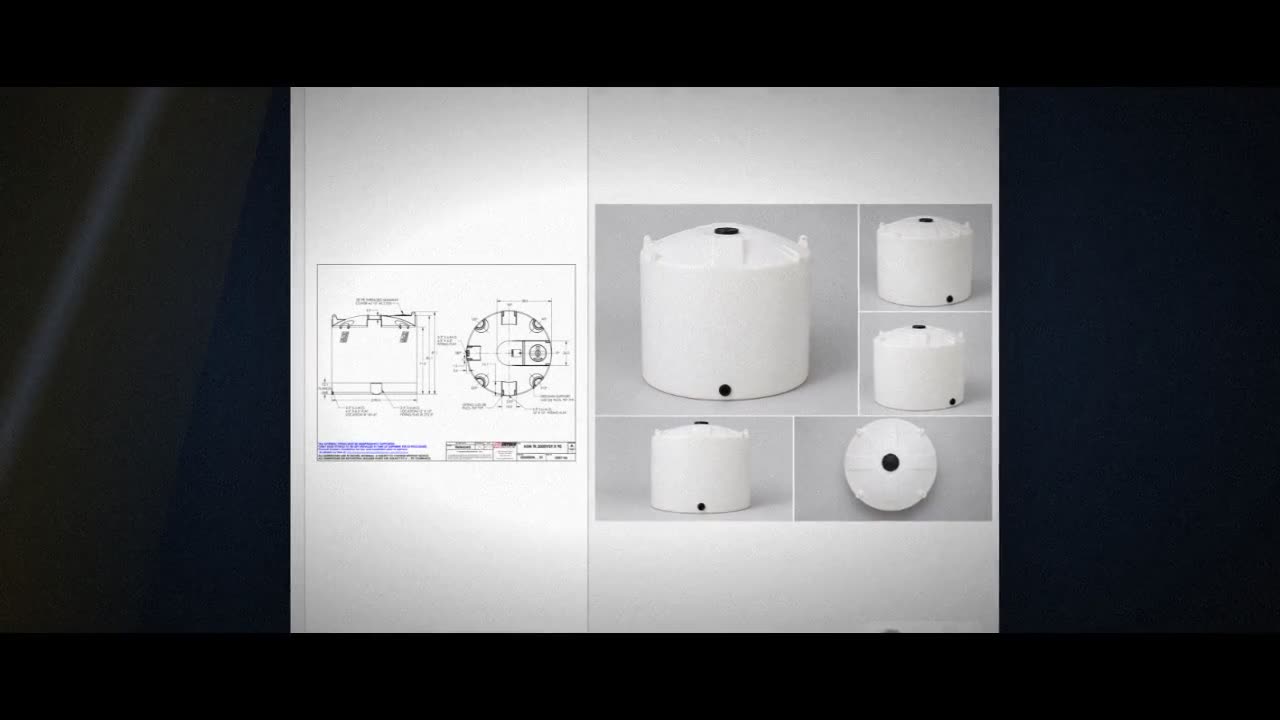 Snyder Industries 2000 Gallon HDPE Vertical Liquid Storage Tank with A video