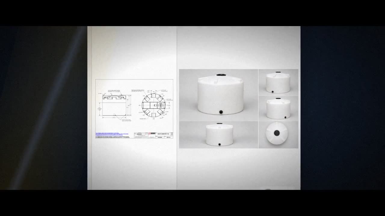 Snyder Industries 2000 Gallon HDPE Vertical Liquid Storage Tank with A video