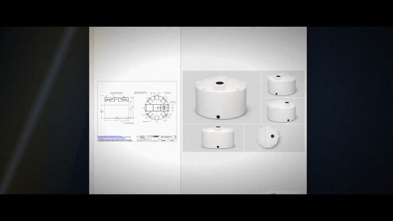 Snyder Industries 2000 Gallon XLPE Vertical Liquid Storage Tank with A video