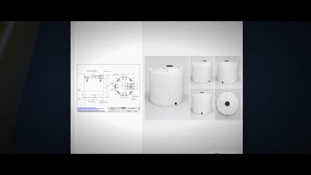 Snyder Industries 2500 Gallon HDPE Vertical Chemical Storage Tank in W video