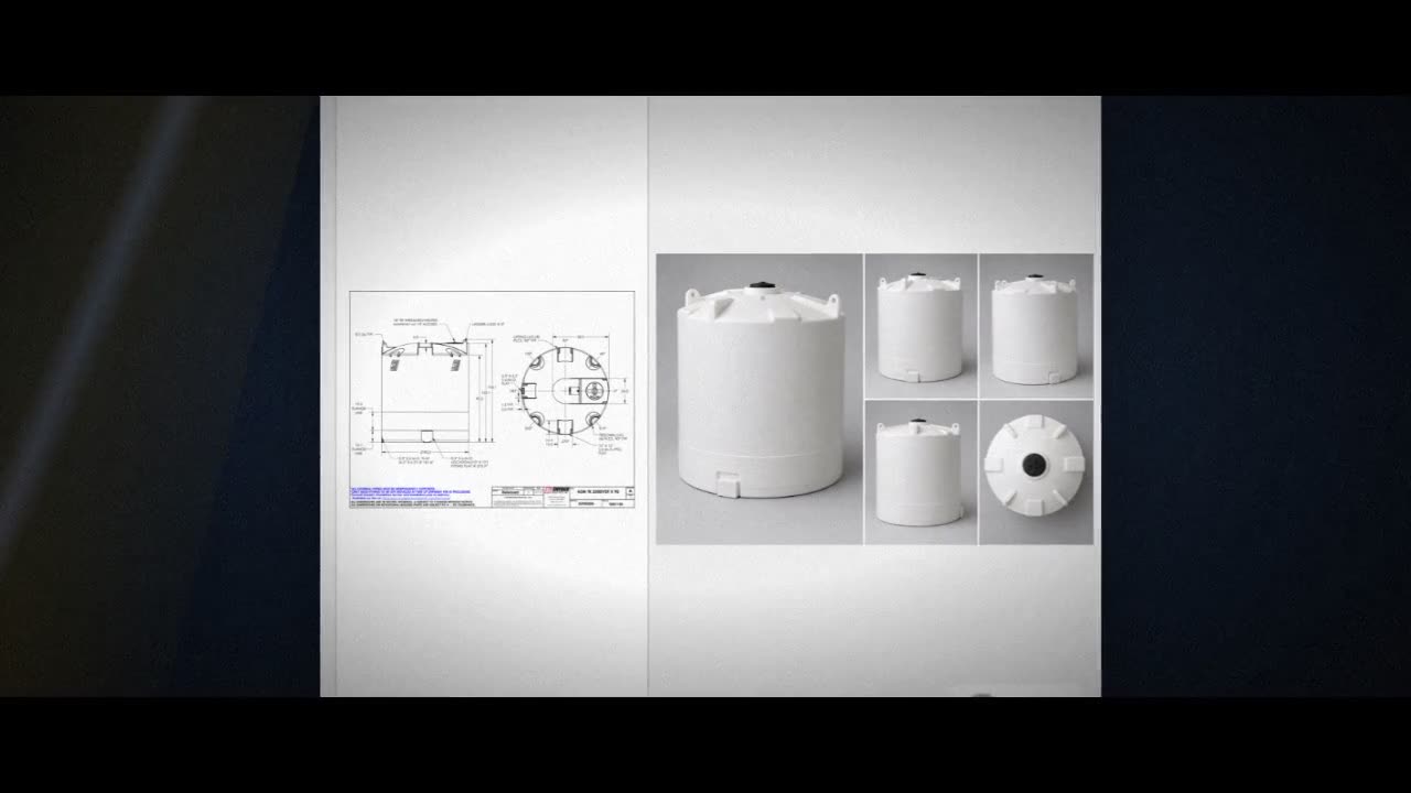Snyder Industries 2500 Gallon XLPE Vertical Liquid Storage Tank with A video