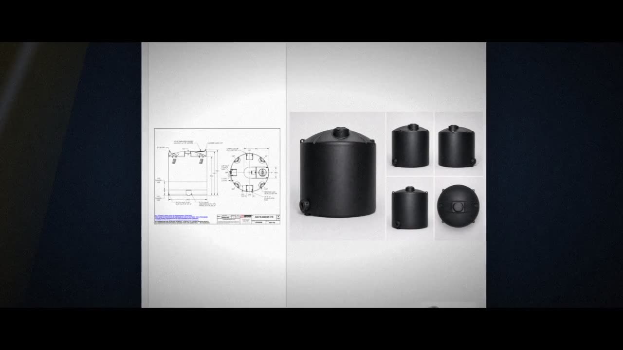 Snyder Industries 2500 Gallon HDPE Vertical Liquid Storage Tank in Bla video