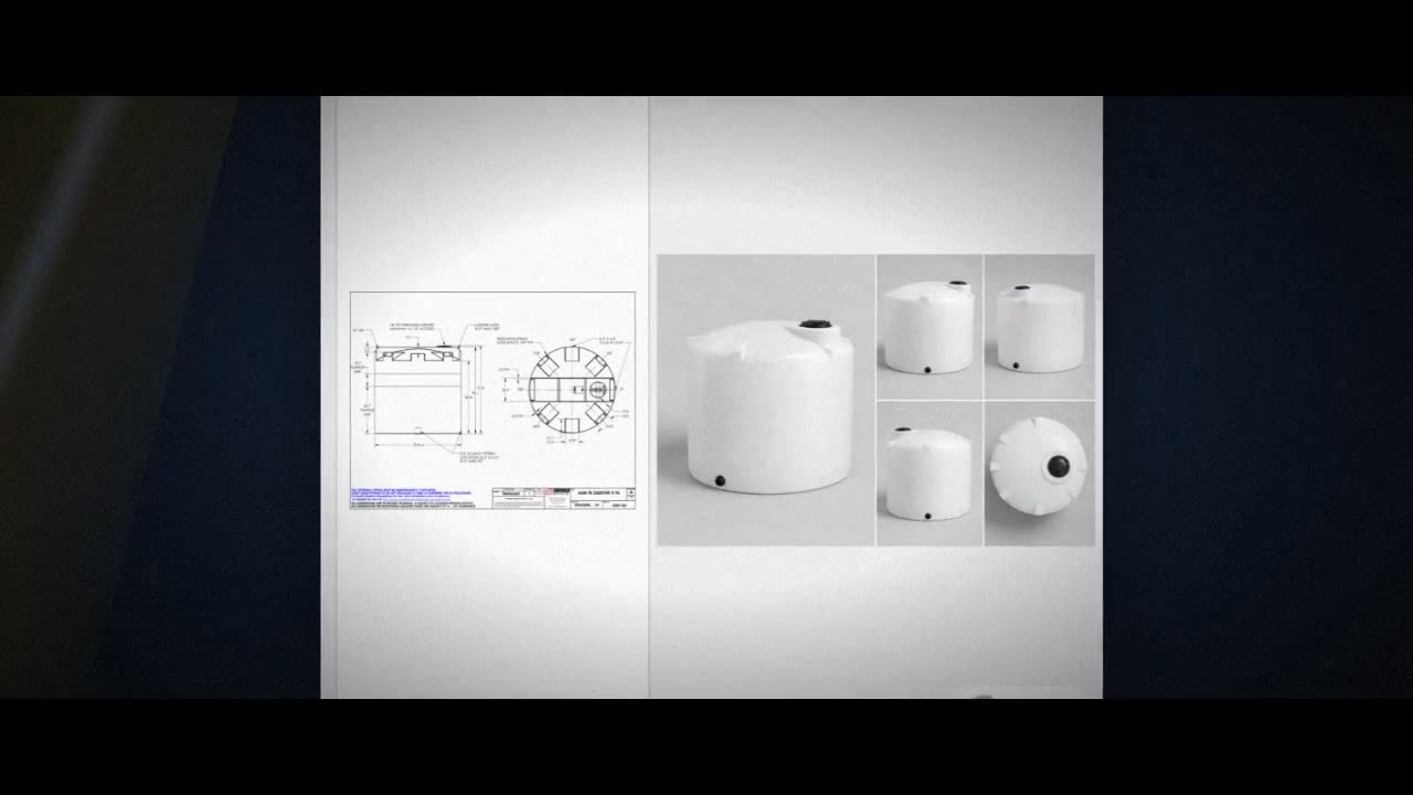 Snyder Industries 2500 Gallon HDPE Vertical Liquid Storage Tank with A video