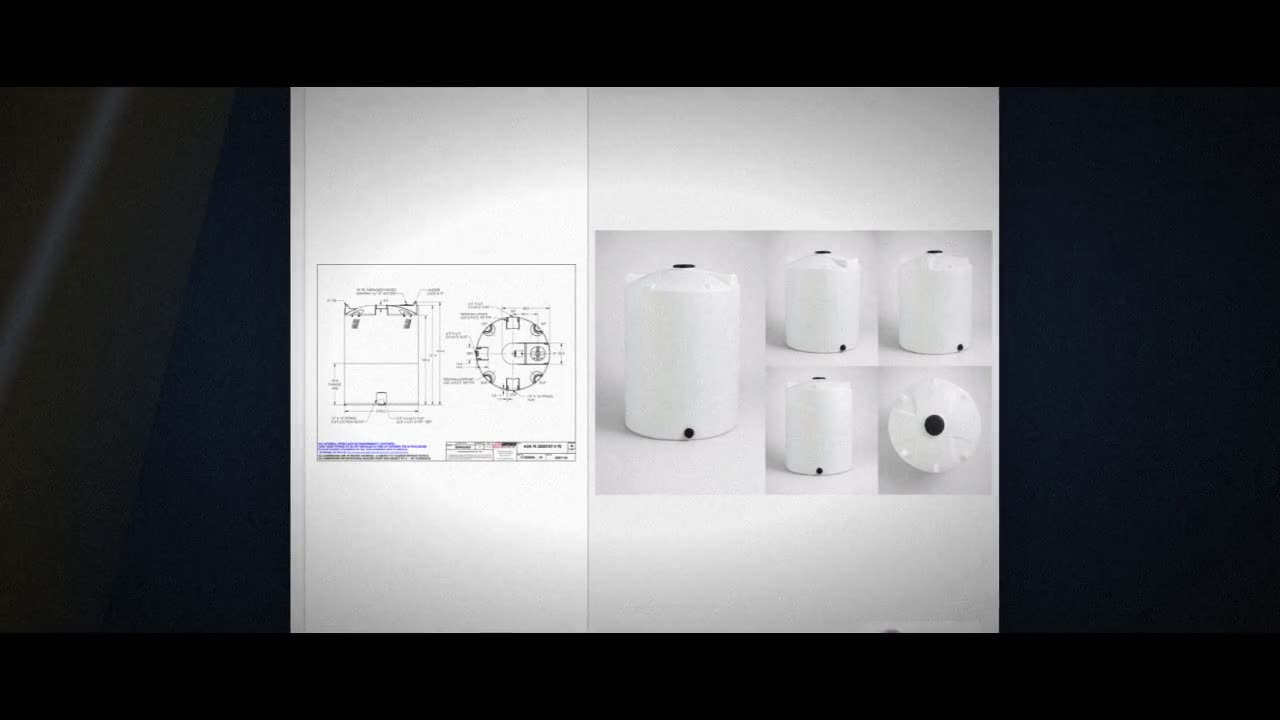 Snyder Industries 3000 Gallon HDPE Vertical Chemical Storage Tank in W video
