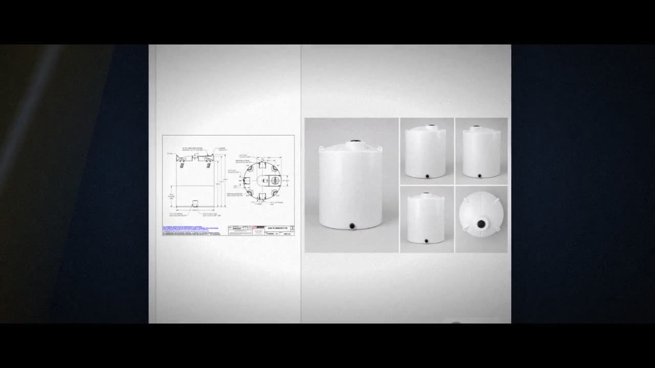 Snyder Industries 3000 Gallon HDPE Vertical Chemical Storage Tank in W video