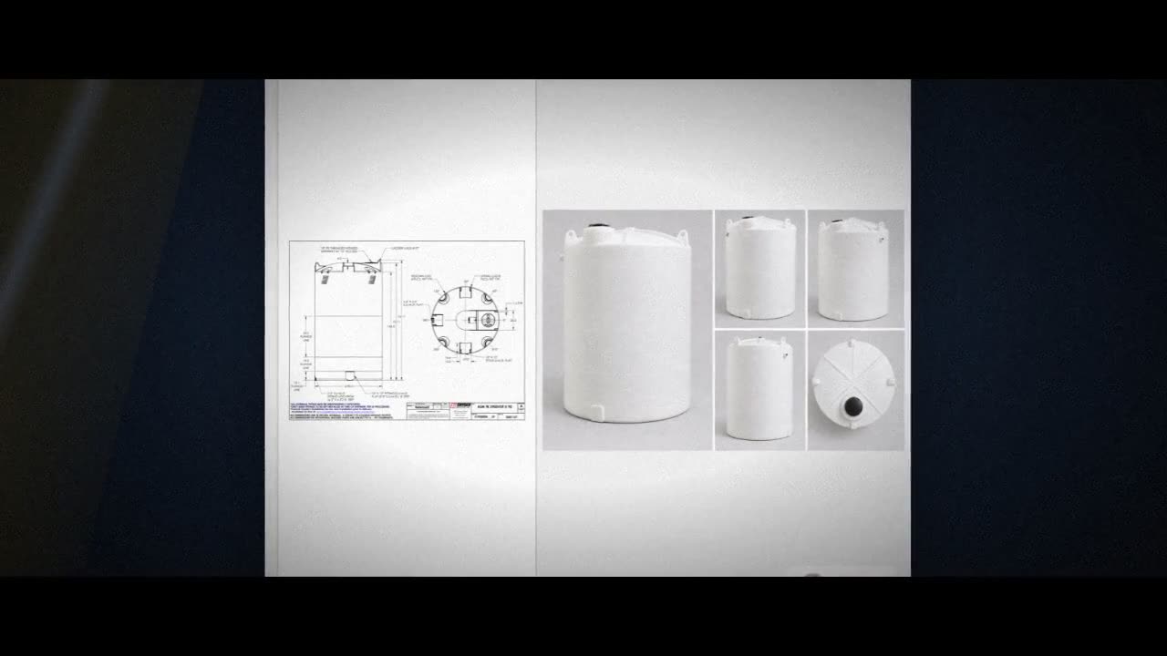 Snyder Industries 3900 Gallon HDPE Vertical Liquid Storage Tank with A video