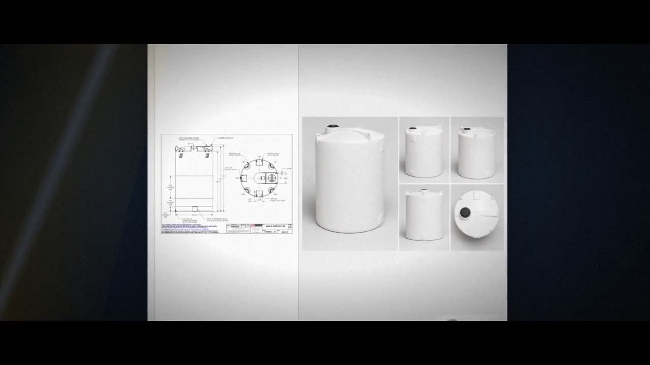 Snyder Industries 3900 Gallon HDPE Vertical Liquid Storage Tank with A video