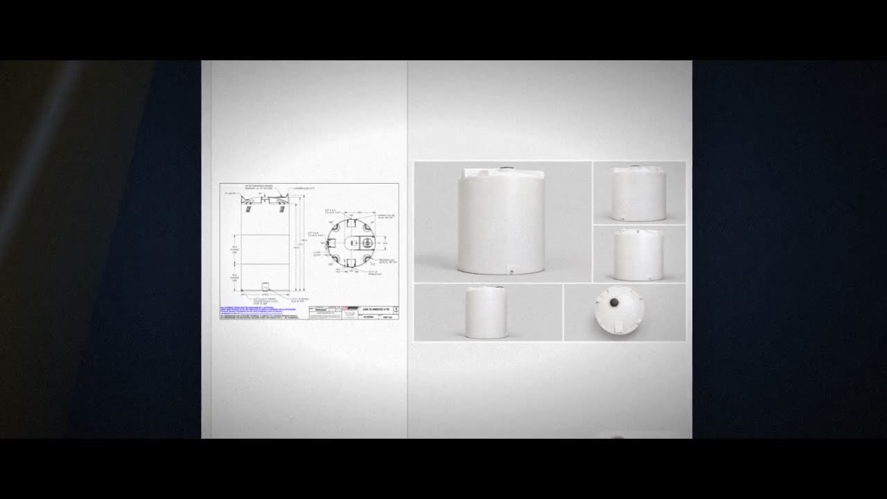 Snyder Industries 4400 Gallon HDPE Vertical Liquid Storage Tank with A video