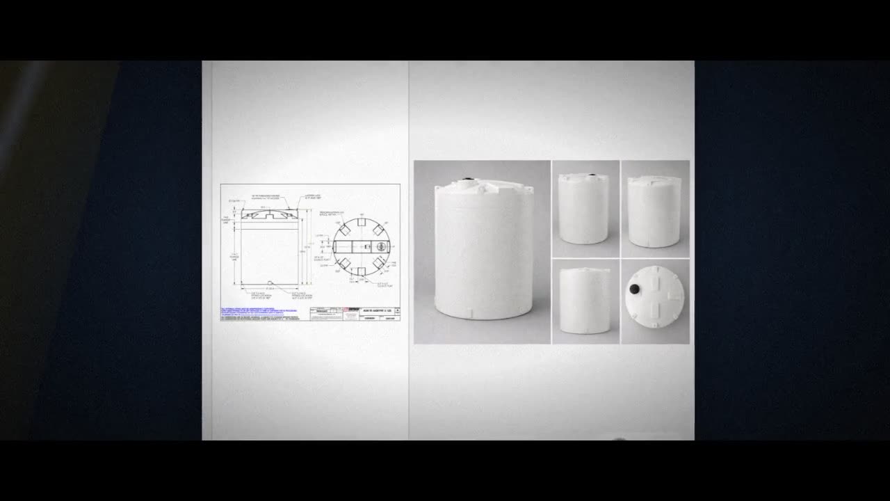 Snyder Industries 6600 Gallon HDPE Vertical Liquid Storage Tank with A video