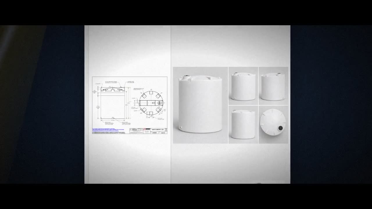 Snyder Industries 6600 Gallon HDPE Vertical Liquid Storage Tank with A video