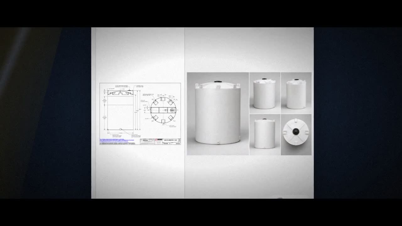 Snyder Industries 8000 Gallon HDPE Vertical Liquid Storage Tank with A video