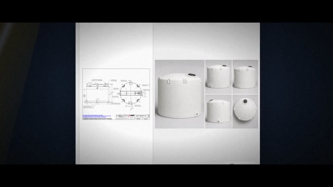 Snyder Industries 7000 Gallon HDPE Vertical Liquid Storage Tank with A video