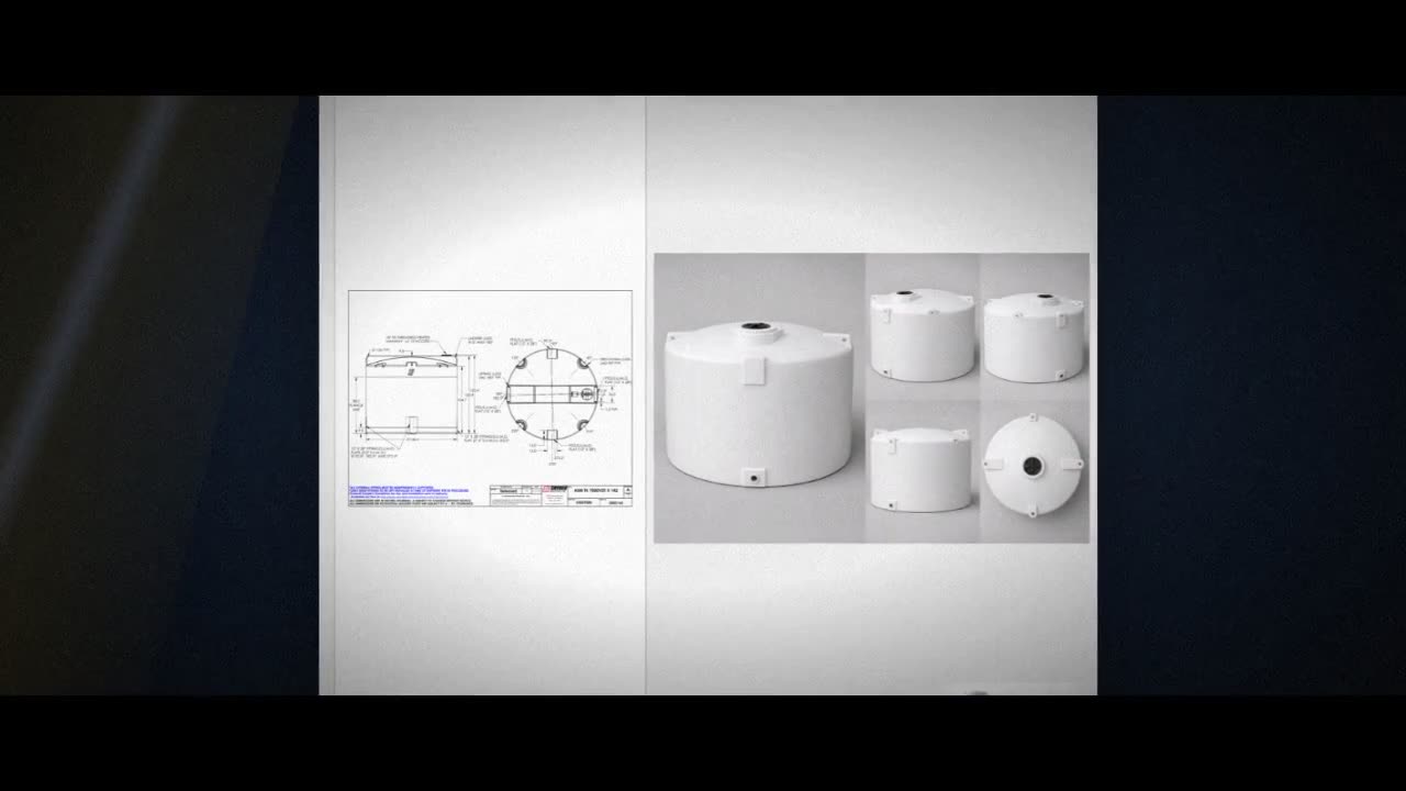 Snyder Industries 7000 Gallon HDPE Vertical Liquid Storage Tank with A video