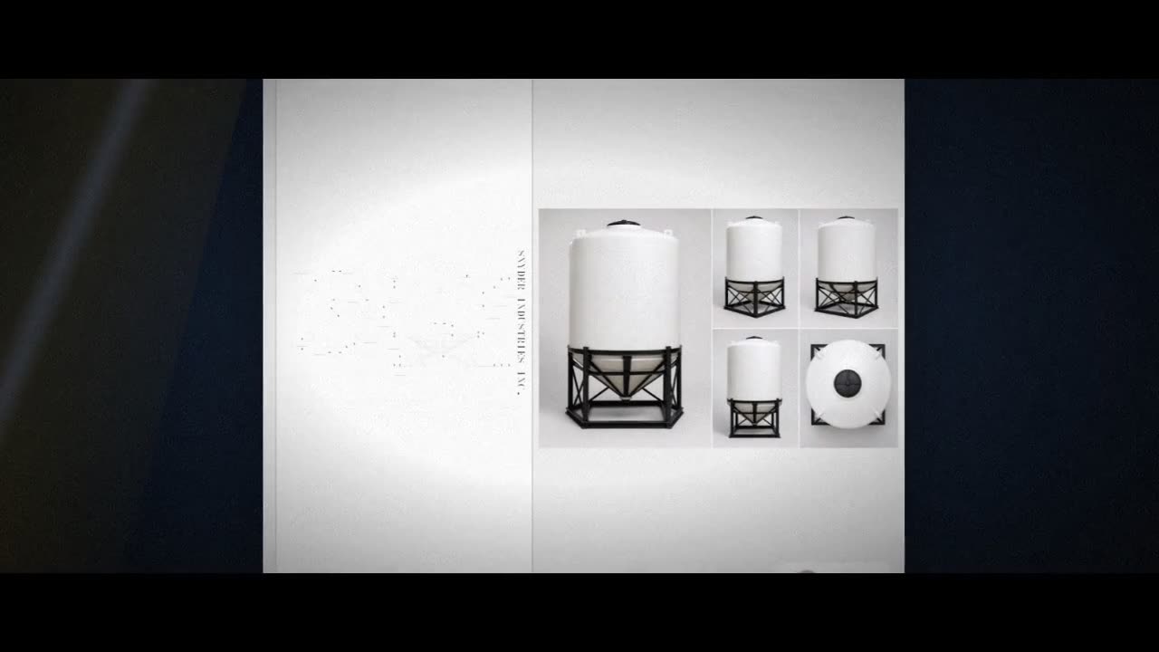 Snyder Industries 7400 Gallon 30 Degree Plastic Cone Bottom Tank video