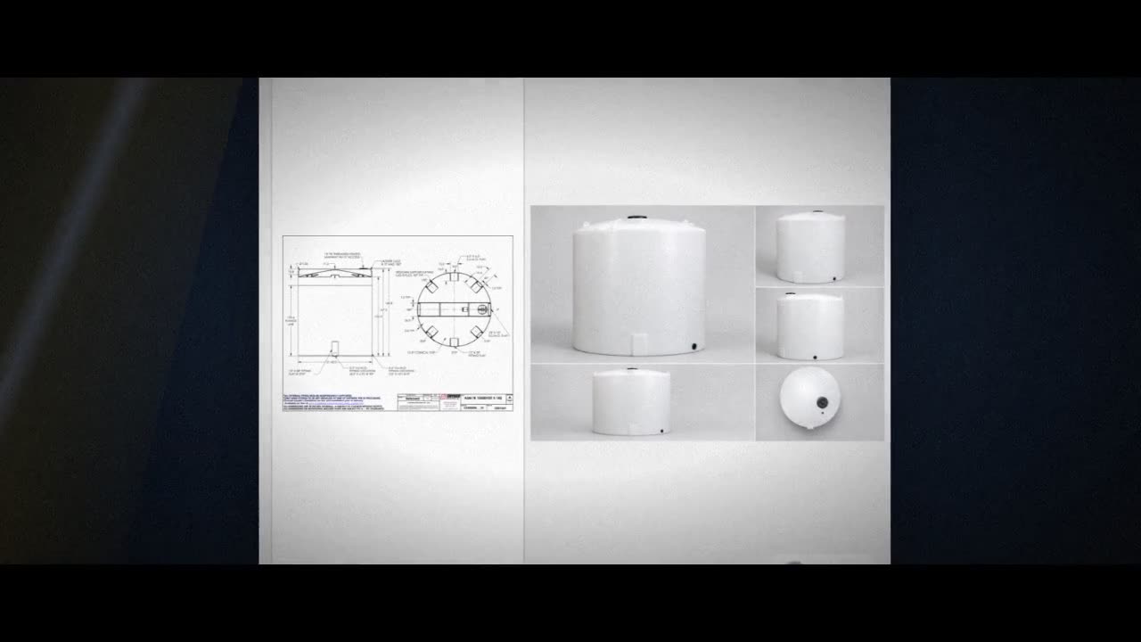Snyder Industries 10500 Gallon HDPE Vertical Liquid Storage Tank with  video
