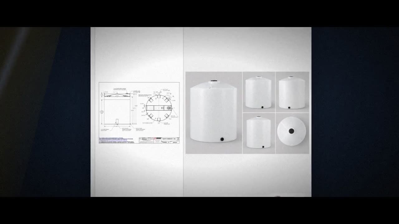 Snyder Industries 10500 Gallon HDPE Vertical Chemical Storage Tank in  video