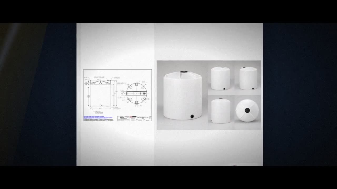 Snyder Industries 10500 Gallon Plastic Vertical Liquid Storage Tank in video