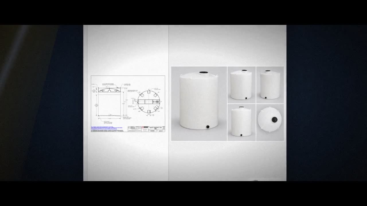 Snyder Industries 10500 Gallon HDPE Vertical Liquid Storage Tank with  video