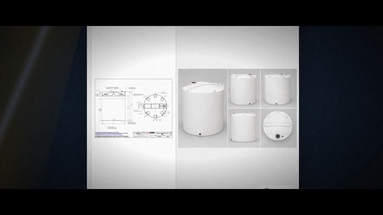 Snyder Industries 10500 Gallon HDPE Vertical Liquid Storage Tank with  video