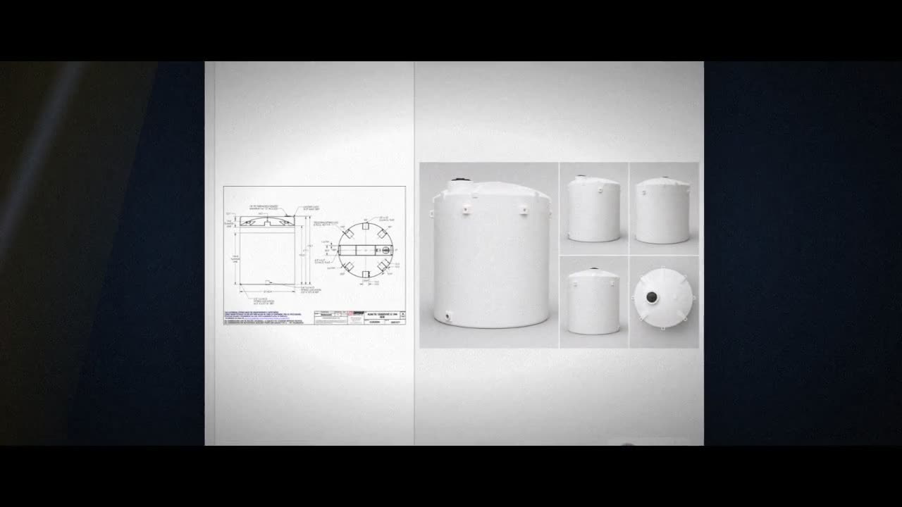 Snyder Industries 10500 Gallon HDPE Vertical Liquid Storage Tank with  video