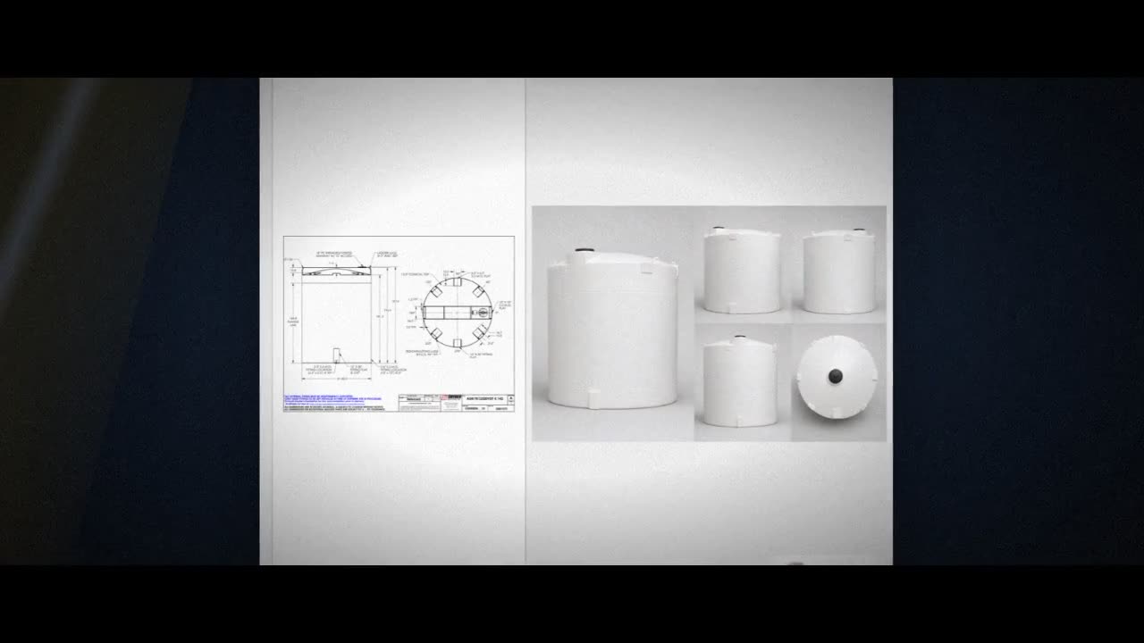 Snyder Industries 12500 Gallon HDPE Vertical Liquid Storage Tank with  video