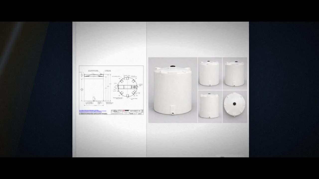 Snyder Industries 12500 Gallon HDPE Vertical Liquid Storage Tank with  video