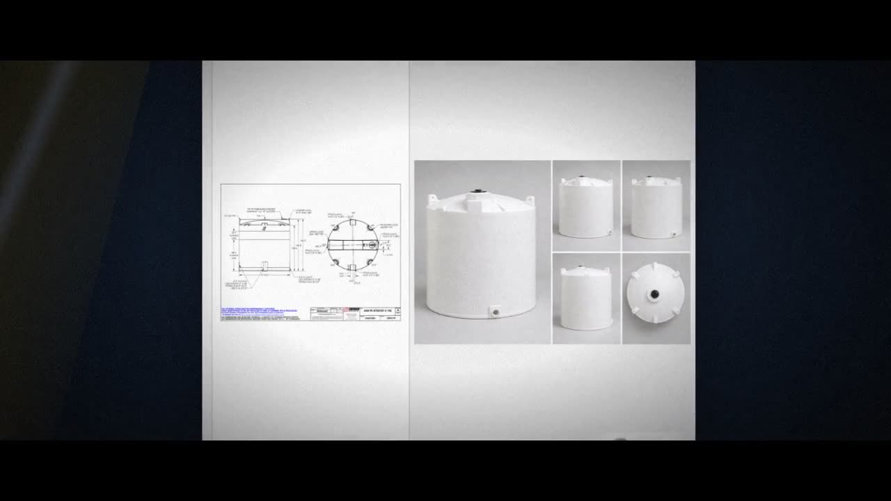 Snyder Industries 8750 Gallon HDPE Vertical Liquid Storage Tank with A video