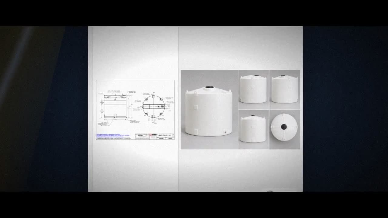 Snyder Industries 8750 Gallon HDPE Vertical Liquid Storage Tank with A video