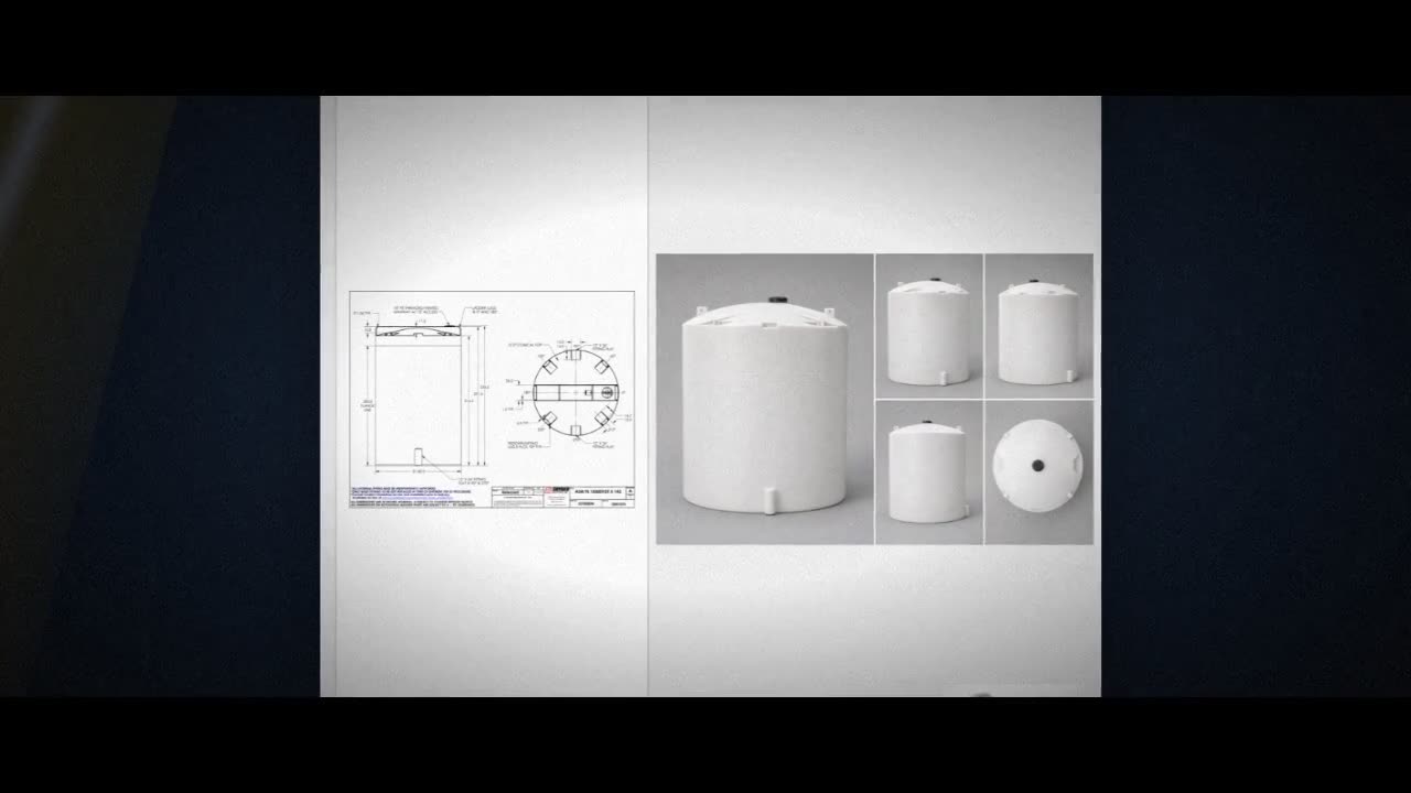 Snyder Industries 15000 Gallon HDPE Vertical Liquid Storage Tank with  video
