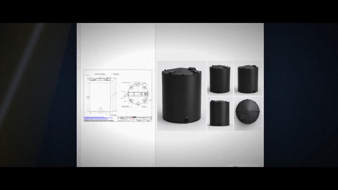 Snyder Industries 15,000 Gallon HDPE Vertical Liquid Storage Tank in B video