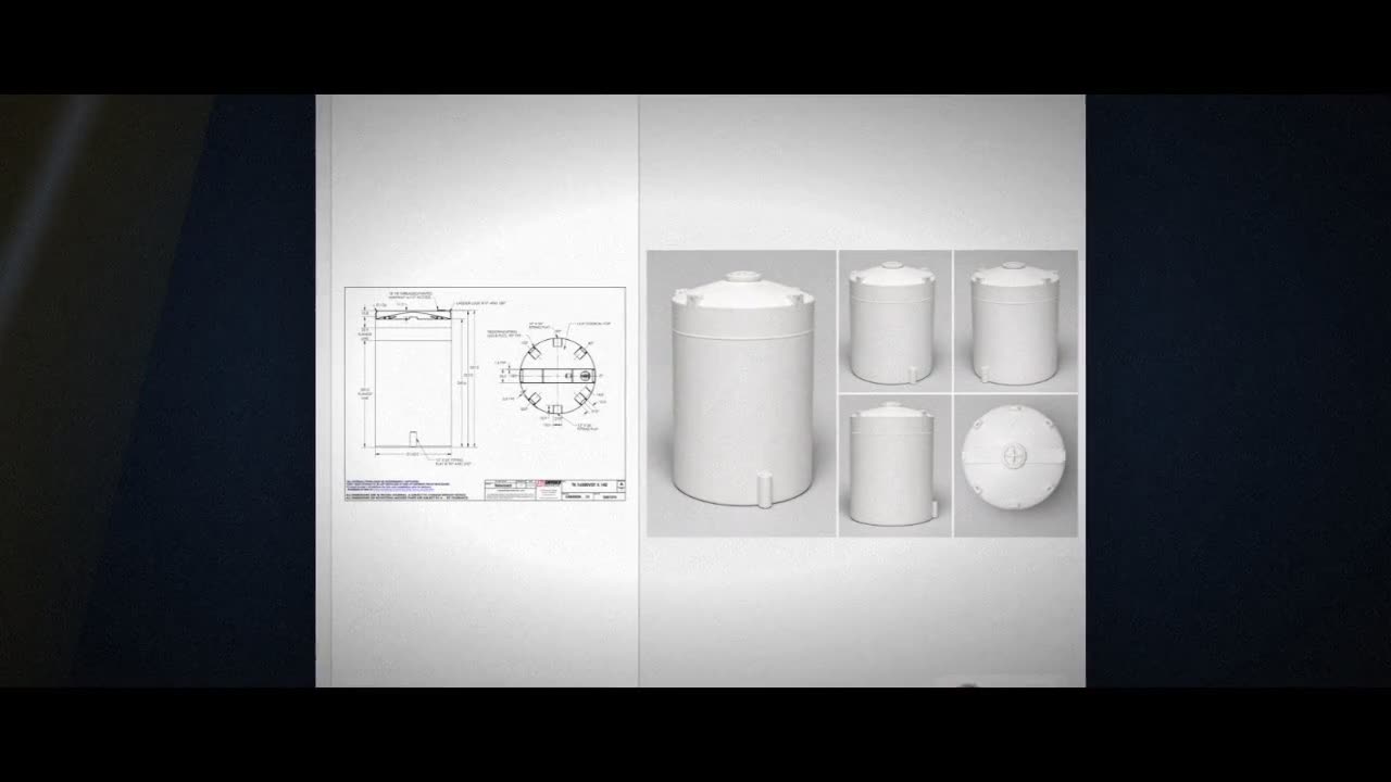 Snyder Industries 16500 Gallon HDPE Vertical Liquid Storage Tank with  video