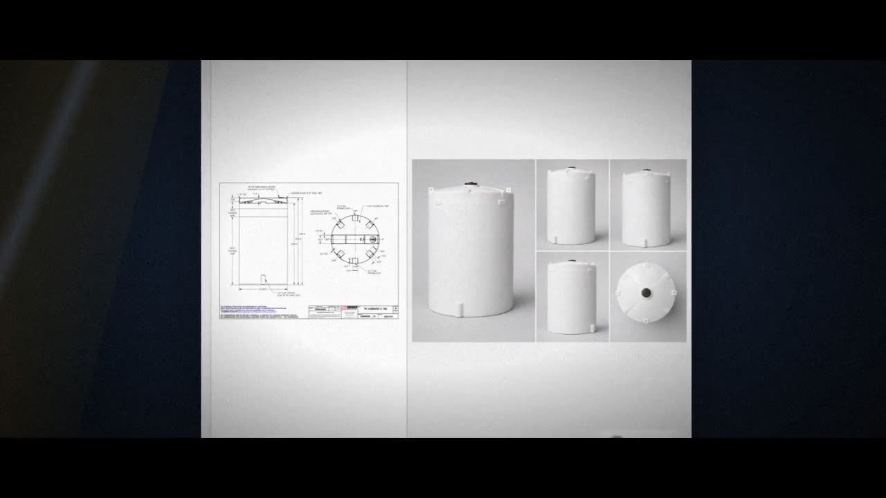 Snyder Industries 16500 Gallon HDPE Vertical Liquid Storage Tank with  video